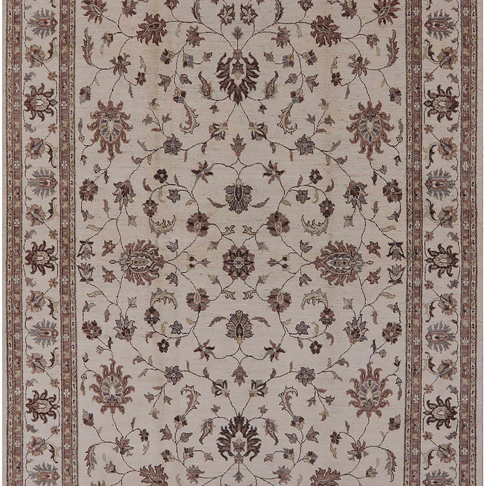 Mid-Century Modern Brown Oriental Rug, urb767