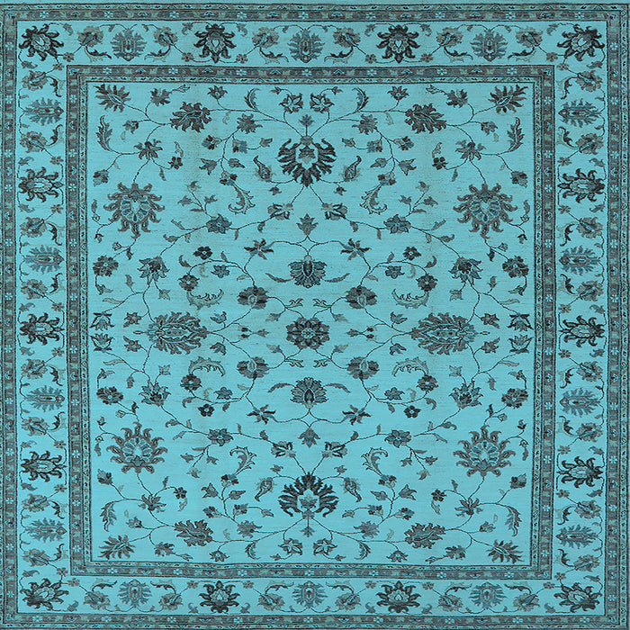 Square Oriental Light Blue Industrial Rug, urb767lblu