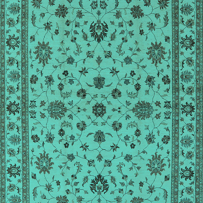 Oriental Turquoise Industrial Rug, urb767turq