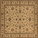 Square Machine Washable Oriental Brown Industrial Rug, wshurb767brn