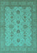 Oriental Turquoise Traditional Rug, urb768turq