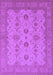 Machine Washable Oriental Purple Traditional Area Rugs, wshurb768pur