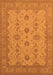 Oriental Orange Traditional Rug, urb768org