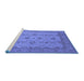 Sideview of Machine Washable Oriental Blue Traditional Rug, wshurb768blu