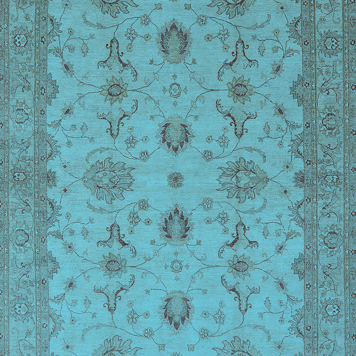 Oriental Light Blue Traditional Rug, urb768lblu