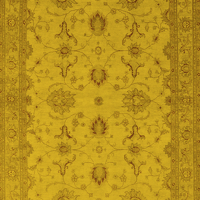 Oriental Yellow Traditional Rug, urb768yw