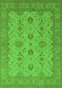 Oriental Green Traditional Rug, urb768grn