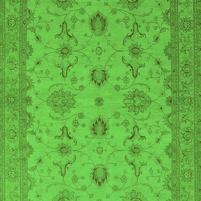 Oriental Green Traditional Rug, urb768grn
