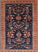 Mid-Century Modern Dark Almond Brown Oriental Rug, urb769