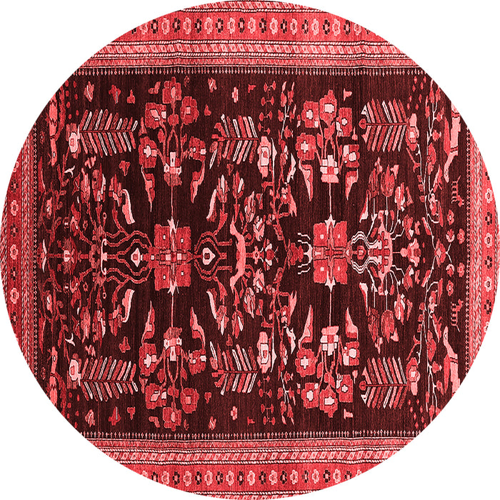 Machine Washable Oriental Red Industrial Rug, wshurb769red