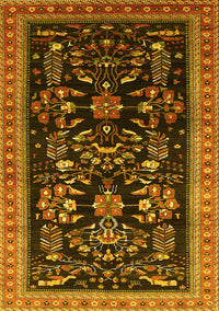 Oriental Yellow Industrial Rug, urb769yw