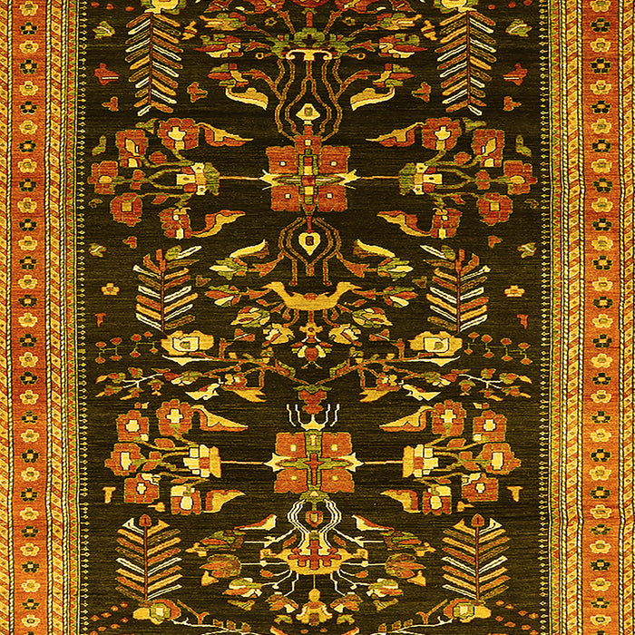 Oriental Yellow Industrial Rug, urb769yw