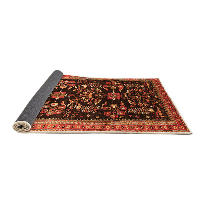 Sideview of Oriental Orange Industrial Rug, urb769org