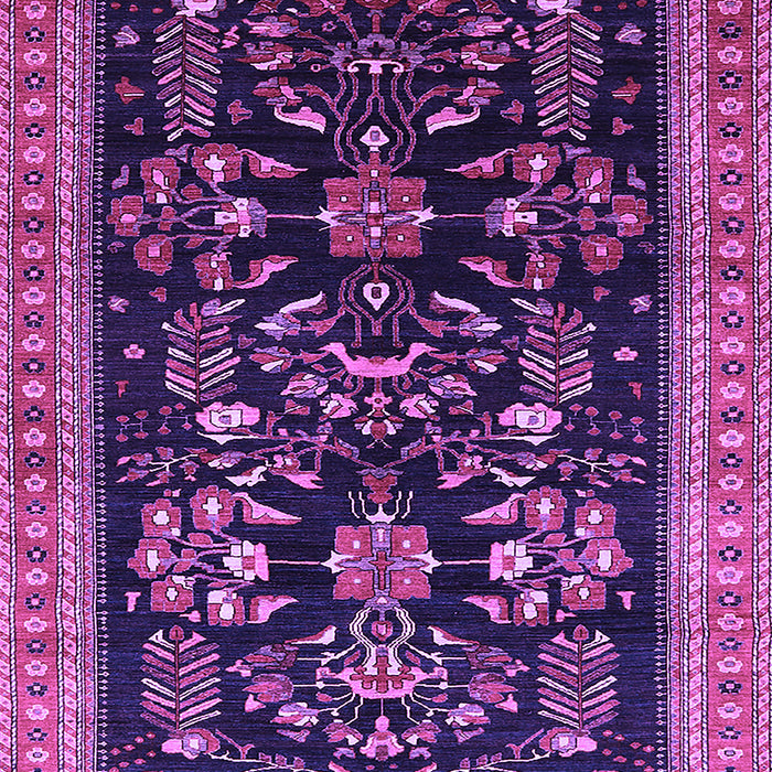 Machine Washable Oriental Purple Industrial Area Rugs, wshurb769pur