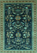 Oriental Turquoise Industrial Rug, urb769turq