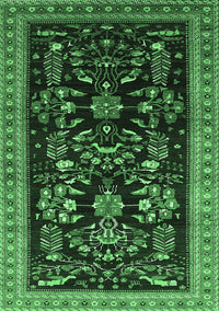 Oriental Emerald Green Industrial Rug, urb769emgrn