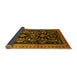 Sideview of Oriental Yellow Industrial Rug, urb769yw