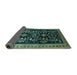 Sideview of Oriental Turquoise Industrial Rug, urb769turq