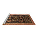 Sideview of Machine Washable Oriental Brown Industrial Rug, wshurb769brn