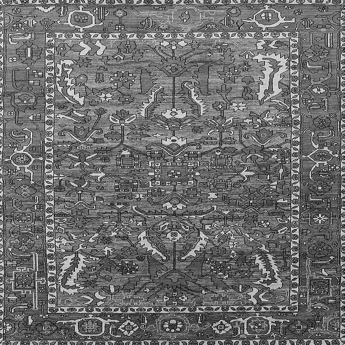 Square Machine Washable Animal Gray Traditional Rug, wshurb770gry