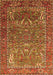Machine Washable Animal Orange Traditional Area Rugs, wshurb770org
