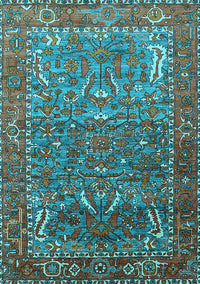 Animal Light Blue Traditional Rug, urb770lblu