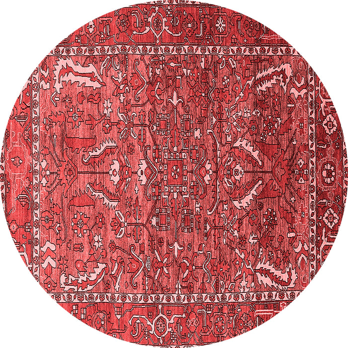 Machine Washable Animal Red Traditional Rug, wshurb770red