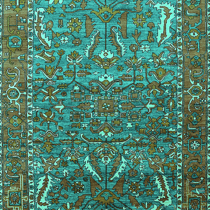 Animal Turquoise Traditional Rug, urb770turq