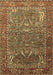 Machine Washable Animal Brown Traditional Rug, wshurb770brn