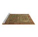 Sideview of Machine Washable Animal Brown Traditional Rug, wshurb770brn