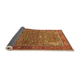 Sideview of Animal Orange Traditional Rug, urb770org