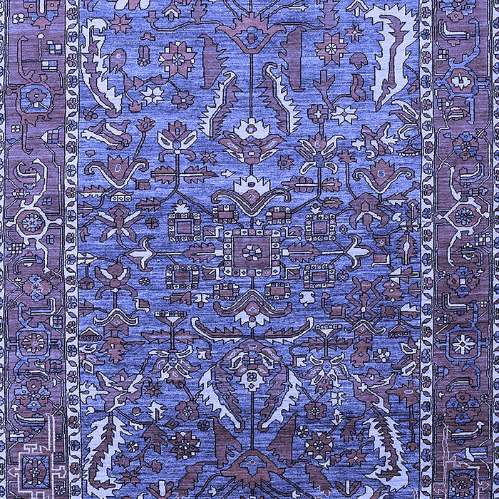 Machine Washable Animal Blue Traditional Rug, wshurb770blu