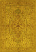 Oriental Yellow Traditional Rug, urb771yw