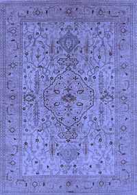 Oriental Blue Traditional Rug, urb771blu