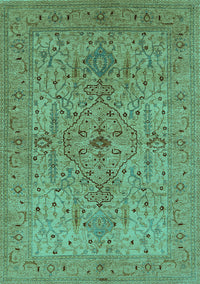 Oriental Turquoise Traditional Rug, urb771turq