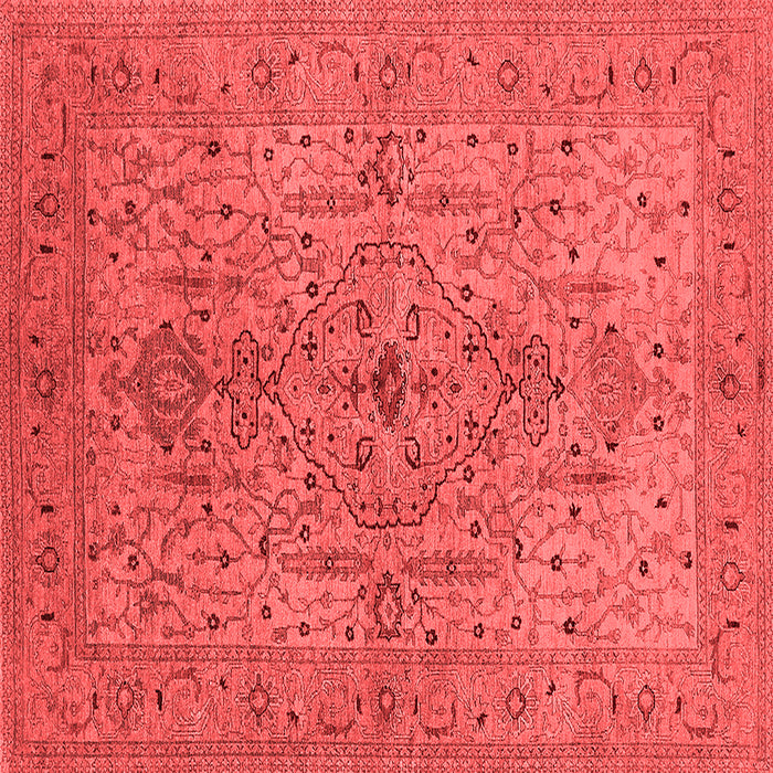 Machine Washable Oriental Red Traditional Rug, wshurb771red