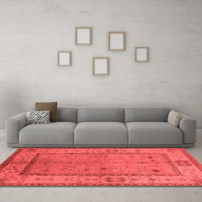 Traditional Red Washable Rugs