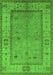 Oriental Green Traditional Rug, urb772grn