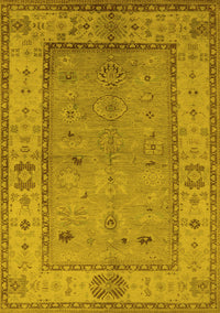 Oriental Yellow Traditional Rug, urb772yw