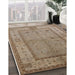 Machine Washable Industrial Modern Brown Rug in a Family Room, wshurb772