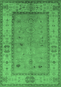 Oriental Emerald Green Traditional Rug, urb772emgrn