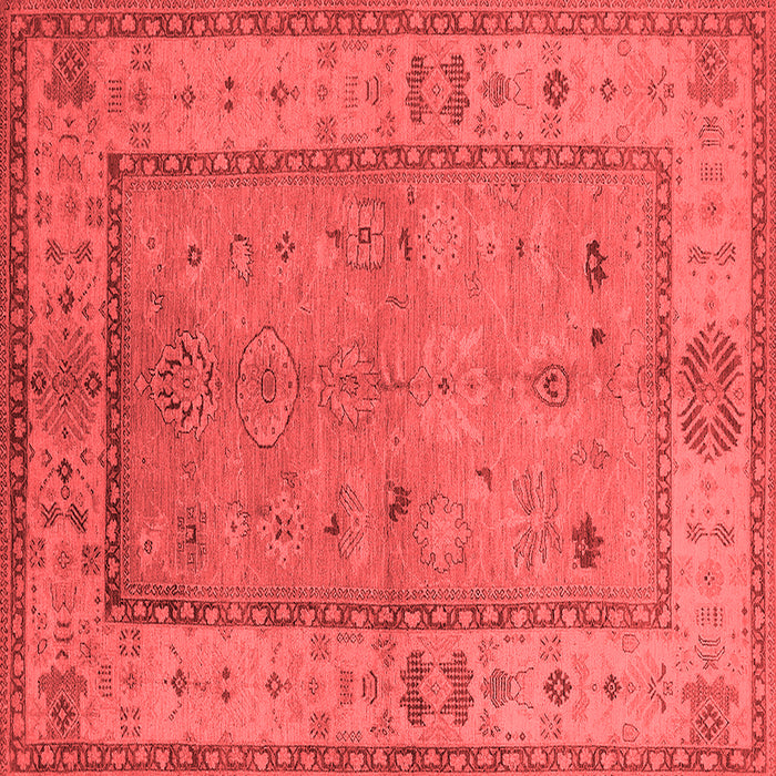Machine Washable Oriental Red Traditional Rug, wshurb772red