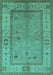 Oriental Turquoise Traditional Rug, urb772turq