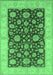 Oriental Emerald Green Traditional Rug, urb773emgrn