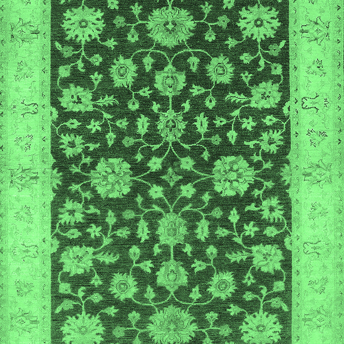 Oriental Emerald Green Traditional Rug, urb773emgrn