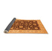 Sideview of Oriental Orange Traditional Rug, urb773org