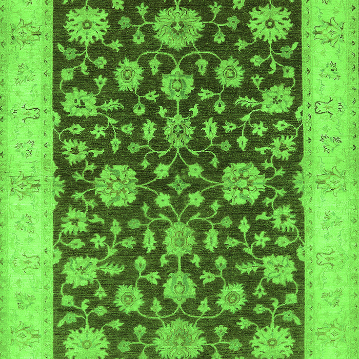 Oriental Green Traditional Rug, urb773grn