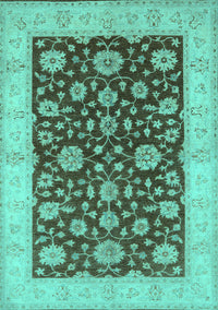 Oriental Turquoise Traditional Rug, urb773turq