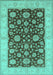 Oriental Turquoise Traditional Rug, urb773turq
