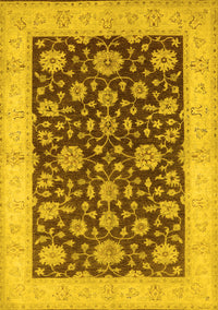 Oriental Yellow Traditional Rug, urb773yw